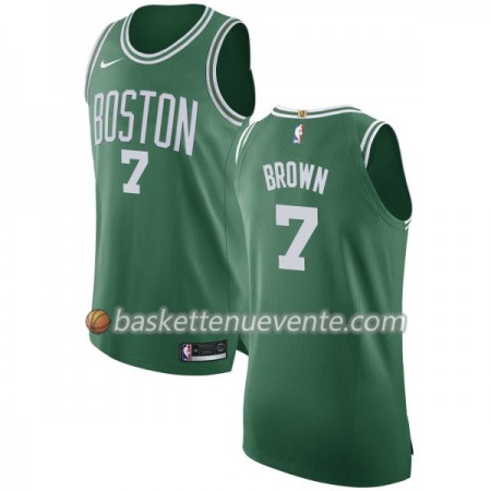 Maillot Basket Boston Celtics Jaylen Brown 7 Nike 2017-18 Vert Swingman - Homme